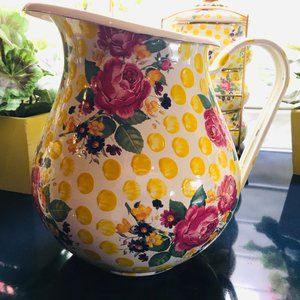 NWT. Retired Mackenzie-Childs Buttercup Pitcher